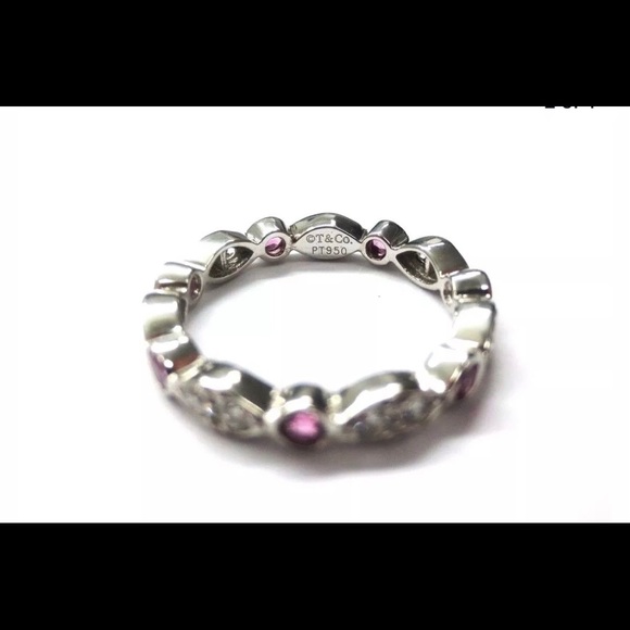 Tiffany & Co. Platinum Pink Sapphires and Diamonds - Picture 6 of 11